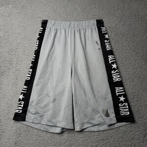 Converse All Star Basketball Shorts Youth Large Gray Athletic